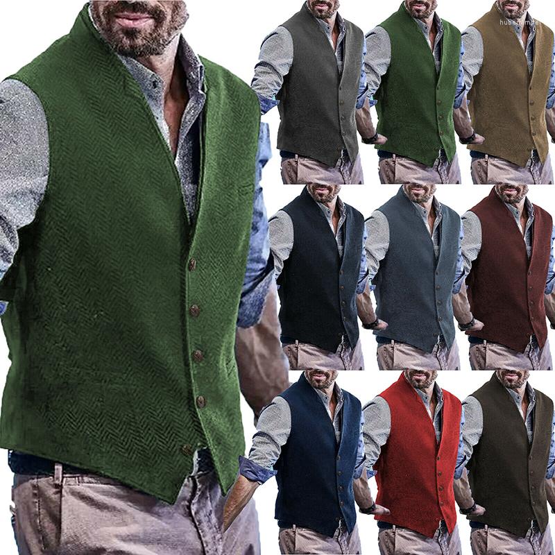 Men' Vests Men' Suit Vest Stand Collar Vintage Wool Herringbone Steampunk Western Waistcoat For Men, Black
Men' Vests Men' Suit Vest Stand Collar Vintage Wool Herringbone Steampunk Western Waistcoat For Men, Black