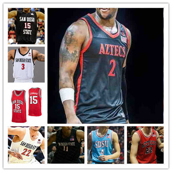 Custom San Diego State Aztecs SDSU College Basketball Jersey Leonard Matt Bradley Trey Pulliam Lamont Butler Nathan Mensah Keshad Johnson, Man white
Custom San Diego State Aztecs SDSU College Basketball Jersey Leonard Matt Bradley Trey Pulliam Lamont Butler Nathan Mensah Keshad Johnson, Man white