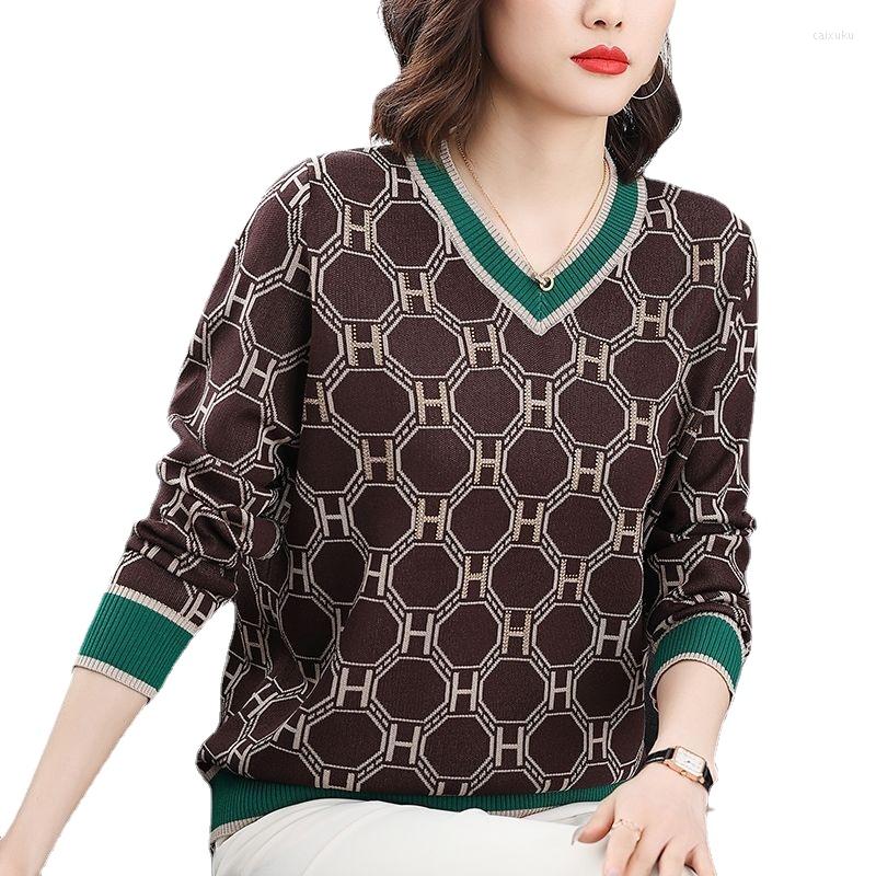 Women's Sweaters V-neck Knitted Sweater Women's 2022 Spring Middle-aged Mother Retro Plaid And Autumn Bottoming Shirt Loose Top, Orange
Women's Sweaters V-neck Knitted Sweater Women's 2022 Spring Middle-aged Mother Retro Plaid And Autumn Bottoming Shirt Loose Top, Orange