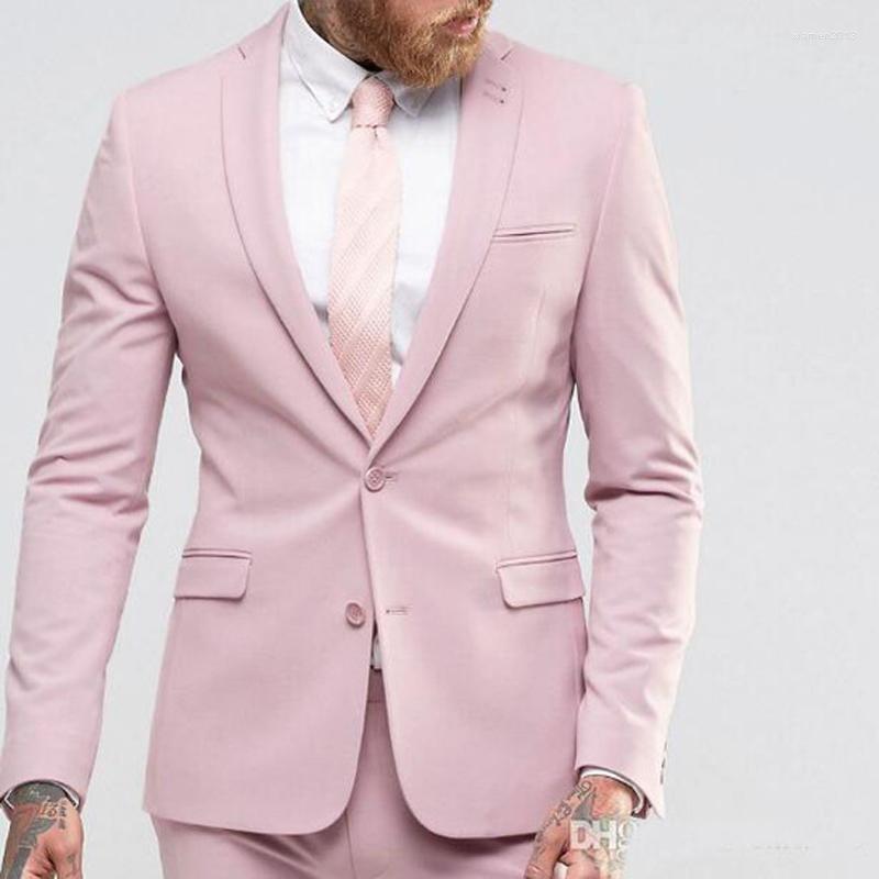 Men's Suits Pink Slim Fit Prom For Men 2 Piece Casual Groomsmen Tuxedo Wedding With Notched Lapel Custom Male Fashion Clothes Set, Beige 
Men's Suits Pink Slim Fit Prom For Men 2 Piece Casual Groomsmen Tuxedo Wedding With Notched Lapel Custom Male Fashion Clothes Set, Beige