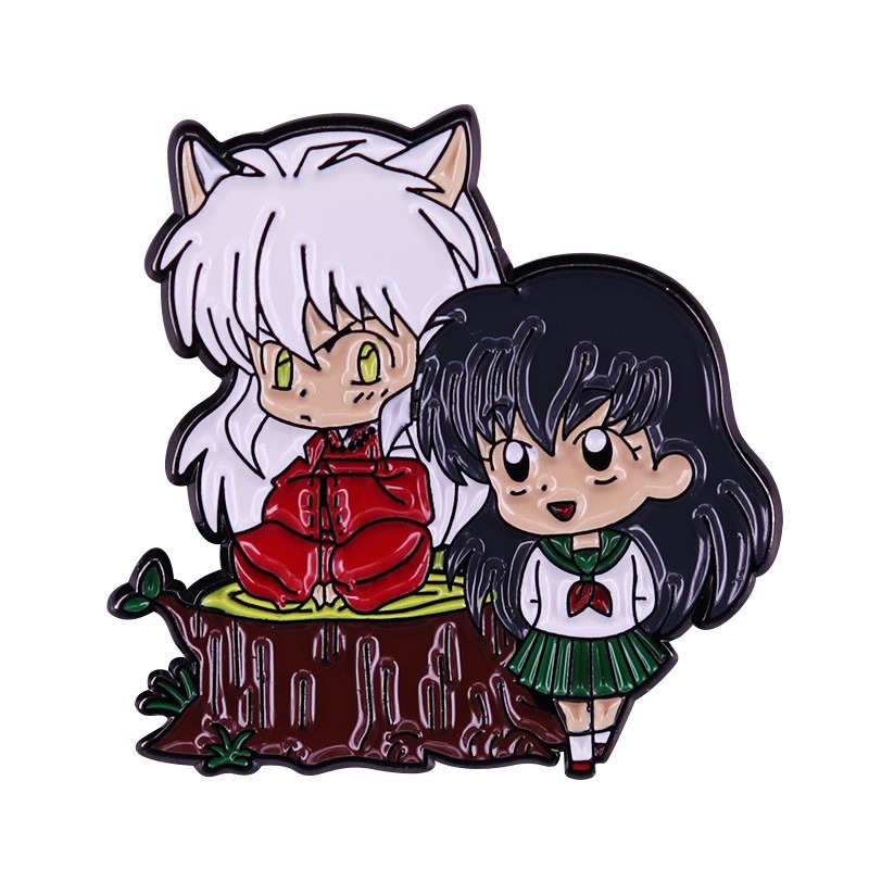 Cute Inuyasha And Higurashi Kagome Brooch Couple Enamel Pin Boy And Girl Friend Badge Clothes Accessories Fashion Jewelry Gifts, As picture
Cute Inuyasha And Higurashi Kagome Brooch Couple Enamel Pin Boy And Girl Friend Badge Clothes Accessories Fashion Jewelry Gifts, As picture