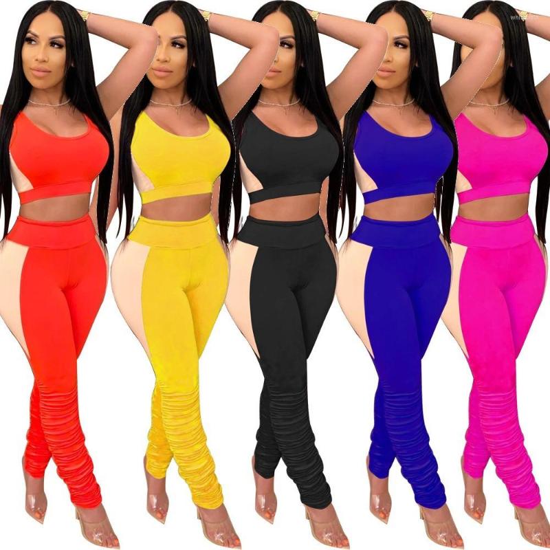 Women' Two Piece Pants Women Sexy Summer 2 Set Patchwork Tracksuit Sleeveless O Neck Crop Top Long Skinny Slim Matching Sets Club Outfits, Black
Women' Two Piece Pants Women Sexy Summer 2 Set Patchwork Tracksuit Sleeveless O Neck Crop Top Long Skinny Slim Matching Sets Club Outfits, Black