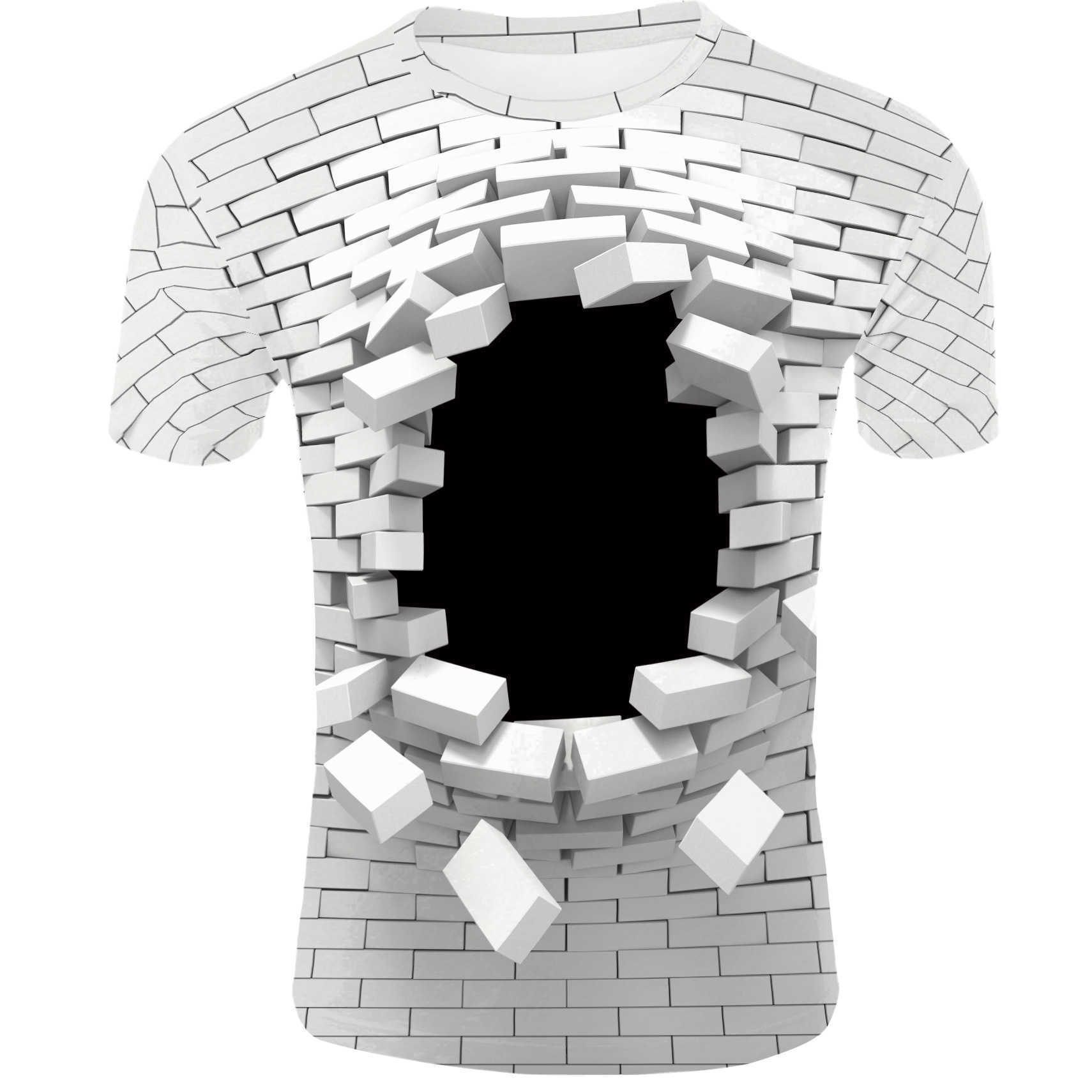 2021 new 3D printed T-shirt multi-dimensional art wall cool men and women fashion personality casual summer short sleeves X0712, Tm0292
2021 new 3D printed T-shirt multi-dimensional art wall cool men and women fashion personality casual summer short sleeves X0712, Tm0292
