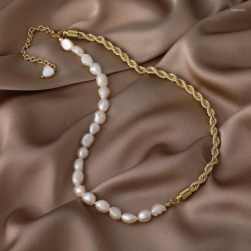 Pendant Necklaces Natural Freshwater Pearl Necklace For Women Vintage Fashion Flowers Distorted European And American Style Jewelry
Pendant Necklaces Natural Freshwater Pearl Necklace For Women Vintage Fashion Flowers Distorted European And American Style Jewelry