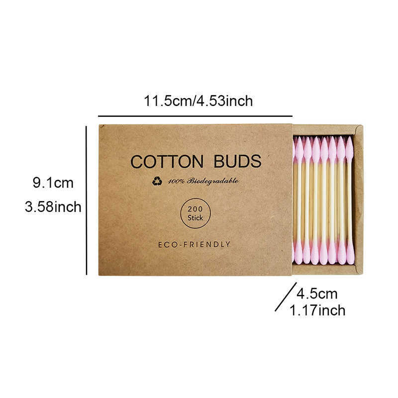 Color Makeup Remover Clean Cotton Swabs Round Pointed Head Cottons Stick Cottons Bud Nose Ear Cleaning Tampons Cotonete Makeups Tool