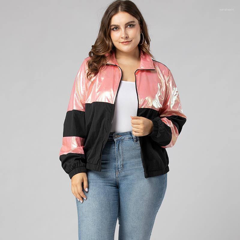 Women's Jackets DOIB Women Patchwork Sports Black Pink Coloring Zipper Loose Casual Coat 2022 Autumn Winter Plus Size Jacket
Women's Jackets DOIB Women Patchwork Sports Black Pink Coloring Zipper Loose Casual Coat 2022 Autumn Winter Plus Size Jacket
