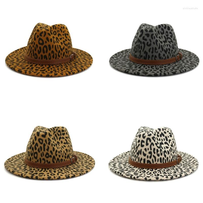 Berets Women Men Lady Leopard Panama Cap Jazz Formal Hat Felt Wool Chapeau Wide Brim Fedora Hats Trilby Autumn Winter Fashion, Khaki
Berets Women Men Lady Leopard Panama Cap Jazz Formal Hat Felt Wool Chapeau Wide Brim Fedora Hats Trilby Autumn Winter Fashion, Khaki