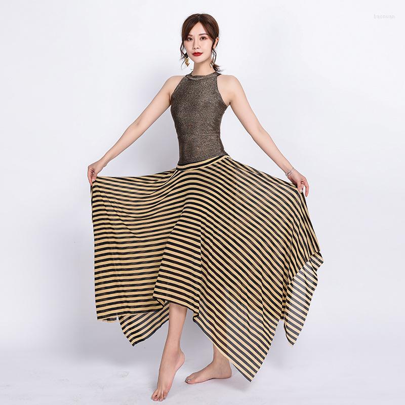 Stage Wear Women Oriental Dance Costume Belly Practice Clothes Sleeveless Tank Tops And Striped Skirts 2-piece Suit Dancing Dress, Gold
Stage Wear Women Oriental Dance Costume Belly Practice Clothes Sleeveless Tank Tops And Striped Skirts 2-piece Suit Dancing Dress, Gold