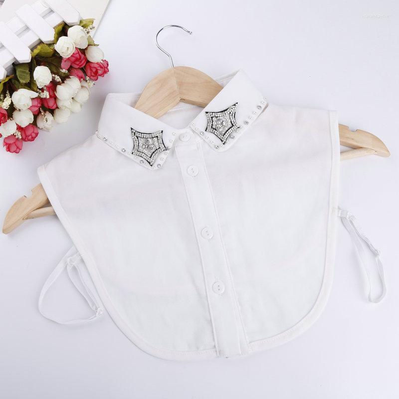 Bow Ties Women Retro Crystal Shirt Chiffon Fake Collar Tie Rhinestone Bead Flower Cute Peter Pan Lapel False Detachable Blouse Top
Bow Ties Women Retro Crystal Shirt Chiffon Fake Collar Tie Rhinestone Bead Flower Cute Peter Pan Lapel False Detachable Blouse Top
