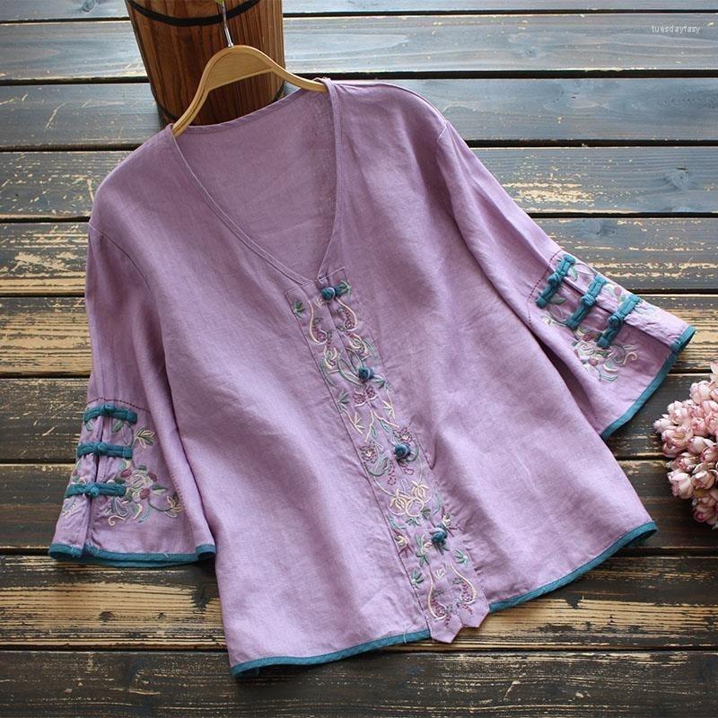 Ethnic Clothing Chinese Style Vintage Fine Clothes Superior Comfort Women's Cheongsam Traditional Embroidery Shirt Blouse Hanfu Loose
Ethnic Clothing Chinese Style Vintage Fine Clothes Superior Comfort Women's Cheongsam Traditional Embroidery Shirt Blouse Hanfu Loose