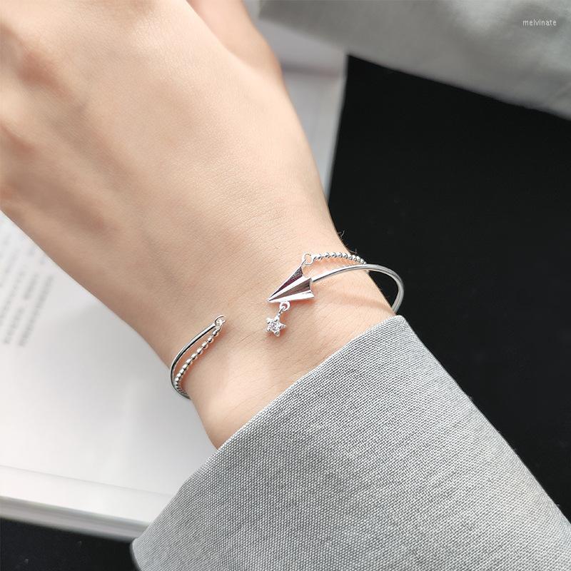 Link Bracelets LUTAKU Silver Color Paper Plane Bracelet & Bangle For Women Aircraft Airplane Adjustable Charm Jewelry Girls Gift
Link Bracelets LUTAKU Silver Color Paper Plane Bracelet & Bangle For Women Aircraft Airplane Adjustable Charm Jewelry Girls Gift