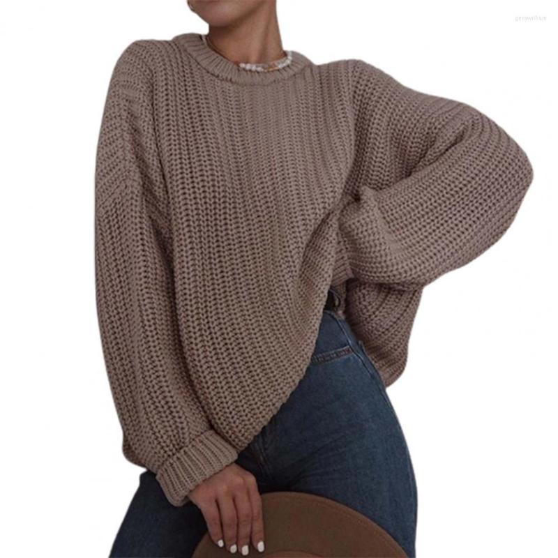 Women' Sweaters Loose Women O-Neck Long Sleeve Knitted Sweater Ribbed Edge Solid Color Coarse Yarn 2022 Female Clothing, Khaki
Women' Sweaters Loose Women O-Neck Long Sleeve Knitted Sweater Ribbed Edge Solid Color Coarse Yarn 2022 Female Clothing, Khaki