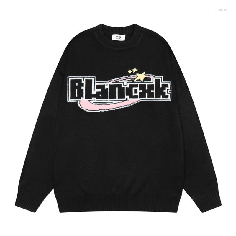 Men's Sweaters Autumn Winter Letter Jacquard Punk Hip Hop Sweater Men Oversized Pullover Vintage Unisex Knitted Graffiti Jersey Hombre, Black
Men's Sweaters Autumn Winter Letter Jacquard Punk Hip Hop Sweater Men Oversized Pullover Vintage Unisex Knitted Graffiti Jersey Hombre, Black