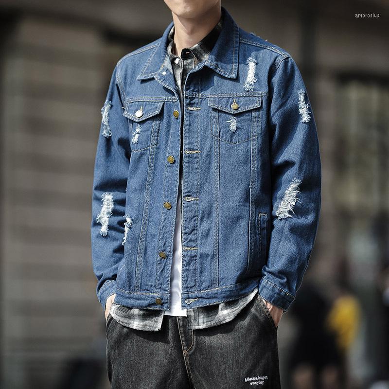 Men's Jackets Style Trend Hole Youth Student Denim Jacket Breathable Simplicity Harajuku For Men Spring Autumn Original Solid Color Coat, Black
Men's Jackets Style Trend Hole Youth Student Denim Jacket Breathable Simplicity Harajuku For Men Spring Autumn Original Solid Color Coat, Black