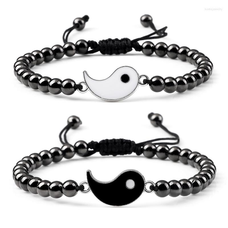 Strand Yin Yang Bracelets Handmade Braided Adjustable Couple Tai Chi Alloy Pendant Friendship Lover Jewelry Gift
Strand Yin Yang Bracelets Handmade Braided Adjustable Couple Tai Chi Alloy Pendant Friendship Lover Jewelry Gift