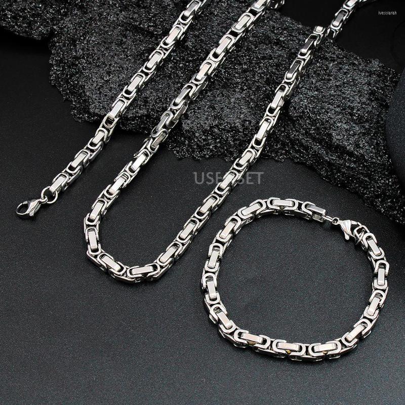 Chains Creative Vintage Byzantine Necklace For Men Stainless Steel Chain Jewelry Accessories Never Fade Punk Chocker YS376
Chains Creative Vintage Byzantine Necklace For Men Stainless Steel Chain Jewelry Accessories Never Fade Punk Chocker YS376
