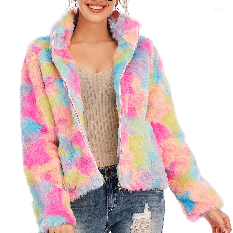 Women' Fur Pink Mixed Color Plush Zipper Jacket Female Fashion Streetwear 2022 Autumn Winter Faux Coat Casual Party Outerwear -3XL
Women' Fur Pink Mixed Color Plush Zipper Jacket Female Fashion Streetwear 2022 Autumn Winter Faux Coat Casual Party Outerwear -3XL