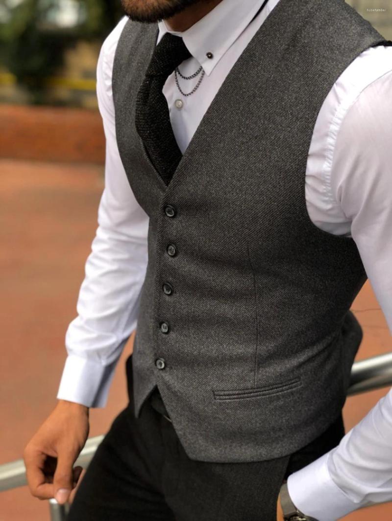 Men' Vests Men' 5 Button Herringbone Tweed Suit Vest Formal Groom' Wear For Wedding Waistcoat, Black
Men' Vests Men' 5 Button Herringbone Tweed Suit Vest Formal Groom' Wear For Wedding Waistcoat, Black