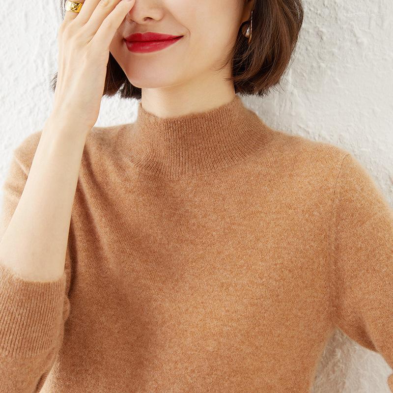 Women' Knits MRMT 2022 Brand Women' Half Turtleneck Sweater Short Pullover Solid Color Loose Thick Wool Base Shirt, Khaki
Women' Knits MRMT 2022 Brand Women' Half Turtleneck Sweater Short Pullover Solid Color Loose Thick Wool Base Shirt, Khaki