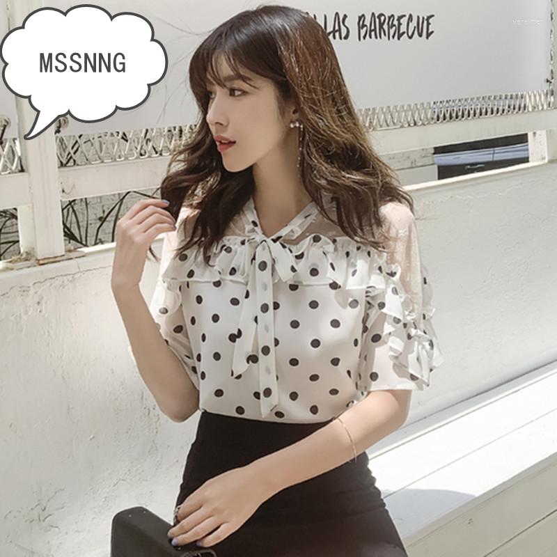 Women' Blouses MSSNNG 2022 Summer Large Size Women' Chiffon Shirt Fashion Temperament Slim Slimming Stitching Mesh Wavelet Point Wild, Black
Women' Blouses MSSNNG 2022 Summer Large Size Women' Chiffon Shirt Fashion Temperament Slim Slimming Stitching Mesh Wavelet Point Wild, Black