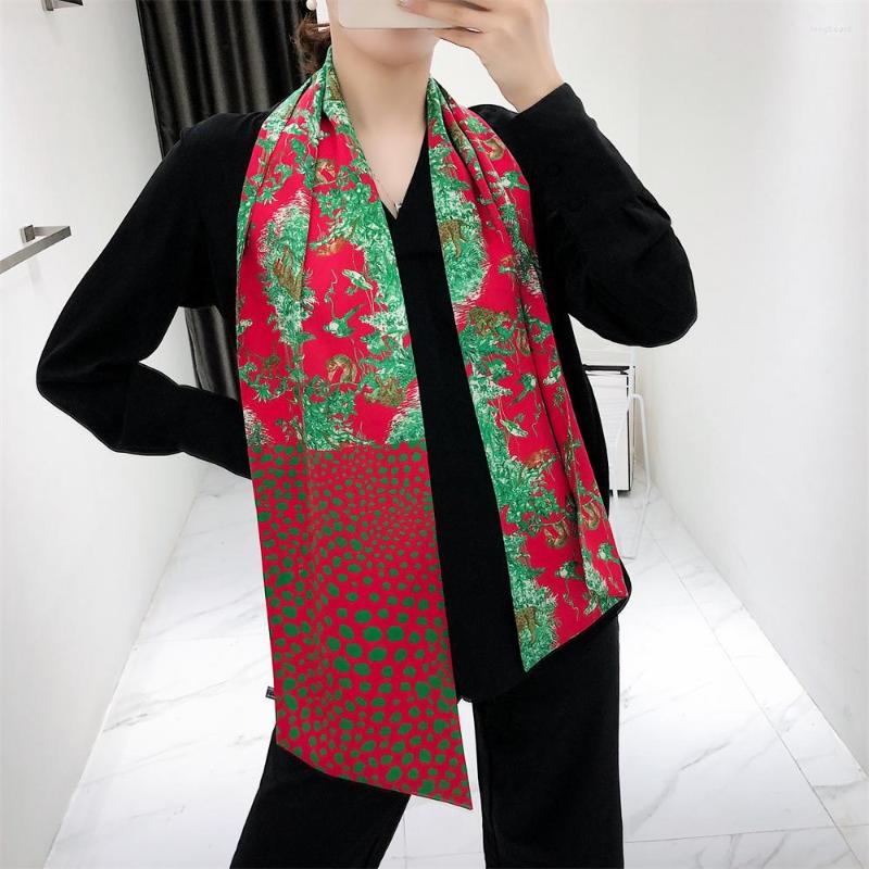 Scarves 160cm Animal Flower Bird Twill Scarf Double-deck Women Tie Head Silk & Wraps Neckerchief For Ladies
Scarves 160cm Animal Flower Bird Twill Scarf Double-deck Women Tie Head Silk & Wraps Neckerchief For Ladies