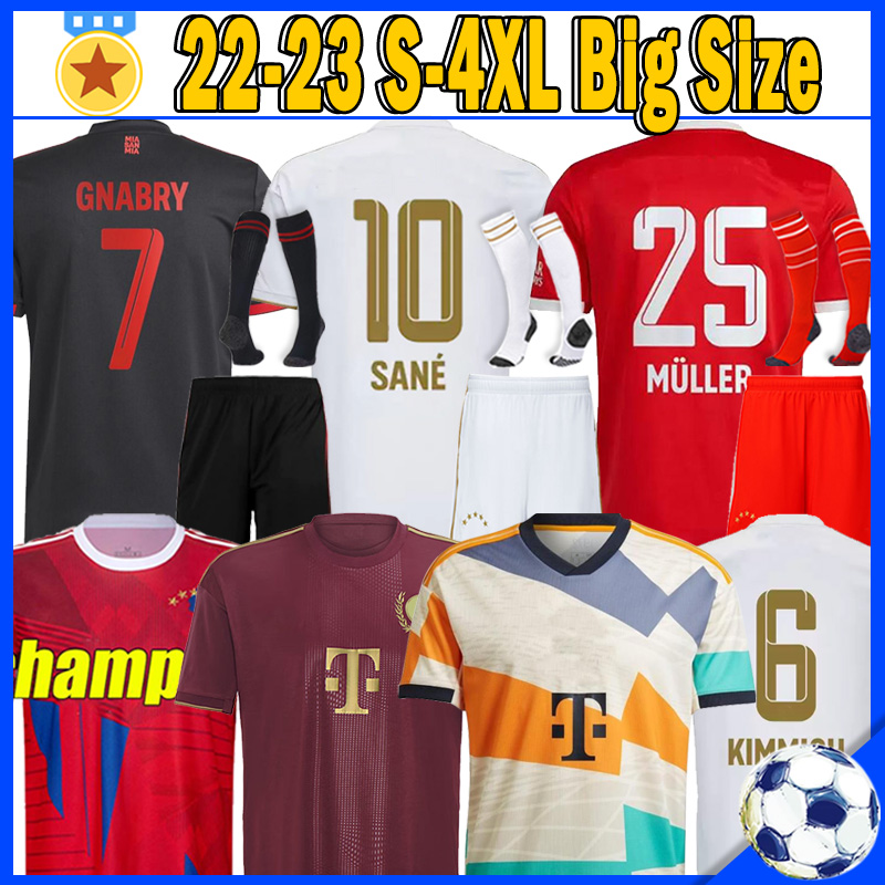 XXXL 4XL 2022 2023 Soccer jerseys BAYERN SANE LEWANDOWSKI Oktoberfest 50th COMAN GNABRY DAVIES MULLER 22 23 munich Men kids Kits Football shirt Fans Player versions, Champion version patch
XXXL 4XL 2022 2023 Soccer jerseys BAYERN SANE LEWANDOWSKI Oktoberfest 50th COMAN GNABRY DAVIES MULLER 22 23 munich Men kids Kits Football shirt Fans Player versions, Champion version patch