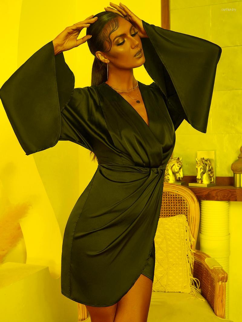Casual Dresses Fashion V Neck 2022 Satin Dress Long Sleeves Elegant Sexy Mini Black Spring Summer Wide Party DressesCasual
Casual Dresses Fashion V Neck 2022 Satin Dress Long Sleeves Elegant Sexy Mini Black Spring Summer Wide Party DressesCasual