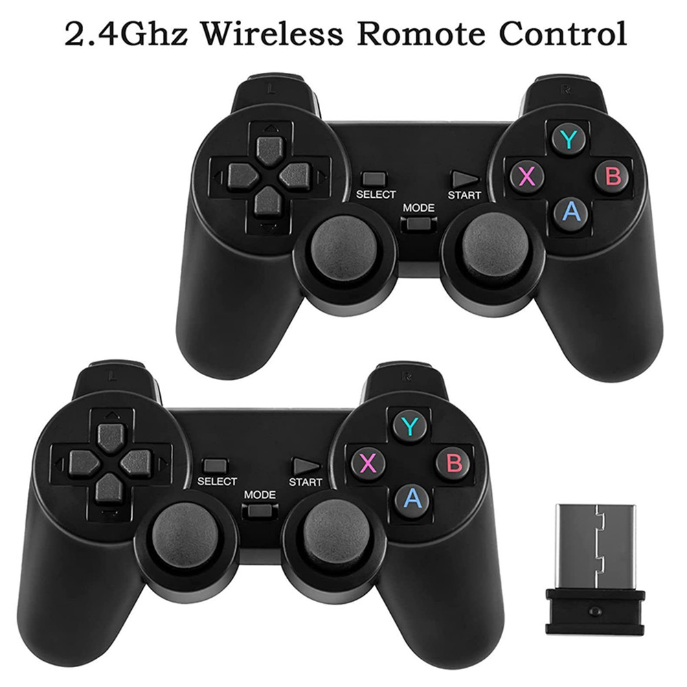 M8 TV Video Game Console 2.4G Double Wireless Controller Game Stick 4K 64G 20000 Games 32GB 3800 Game Retro Games For PS1/GBA Boy Christmas Gift Drops