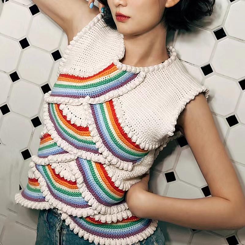 Women' T Shirts Women' T-Shirt Rainbow Striped Vest For Women 2022 Autumn Aging Round Neck Hollowed Out Ruffle Thin Outerwear, Beige
Women' T Shirts Women' T-Shirt Rainbow Striped Vest For Women 2022 Autumn Aging Round Neck Hollowed Out Ruffle Thin Outerwear, Beige