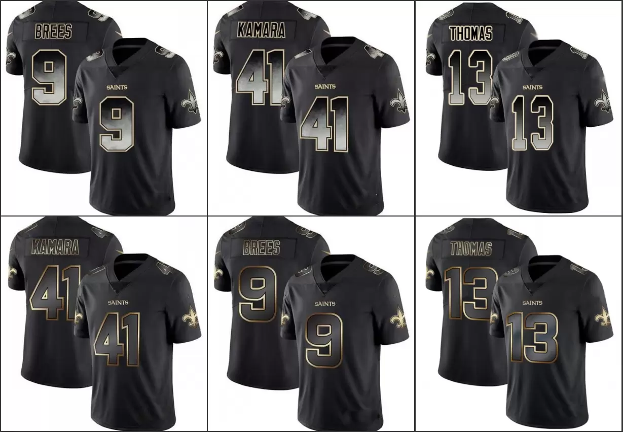 College wear Jersey New Orleans''Saints''Men Limited #9 Drew Brees 41 Alvin Kamara 13 Michael Thomas Smoke Fashion''NFL''Women Youth Black G
College wear Jersey New Orleans''Saints''Men Limited #9 Drew Brees 41 Alvin Kamara 13 Michael Thomas Smoke Fashion''NFL''Women Youth Black G