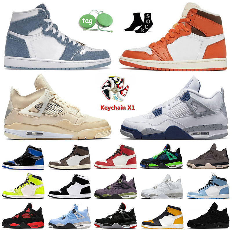 Women Mens 4 Basketball Shoes 4s High OG 1 Denim Starfish Offs White Sail A Ma Maniere Midnight Navy Jumpman 1s Trainers Black Cat Oreo Sneakers, C5 midnight navy 40-47
Women Mens 4 Basketball Shoes 4s High OG 1 Denim Starfish Offs White Sail A Ma Maniere Midnight Navy Jumpman 1s Trainers Black Cat Oreo Sneakers, C5 midnight navy 40-47