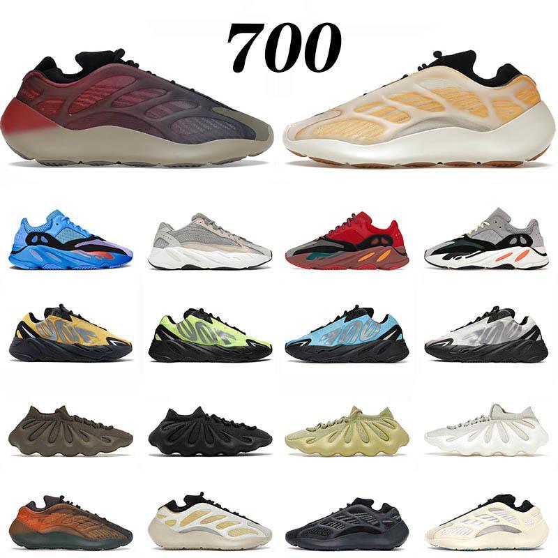 Top Sports v2 Running Shoes Size Fade Carbon Safflower Hi Res Blue Bright Cyan Cream Cloud White Kyanite Men Women yeezys yezzys boost v3 700, A61 safflower 36-45