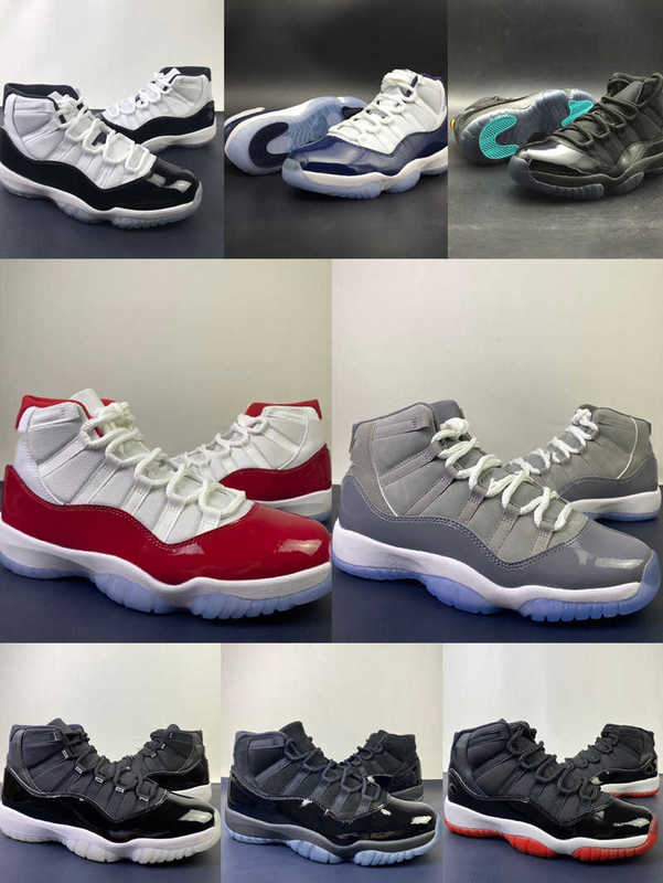 Jumpman Cherry 11s Basketball Shoes Authentic Sneakers Concord Cool Grey Bred 25th Anniversary 72-10 Space Jam Gamma Blue Sport Legend, Cap and gown
Jumpman Cherry 11s Basketball Shoes Authentic Sneakers Concord Cool Grey Bred 25th Anniversary 72-10 Space Jam Gamma Blue Sport Legend, Cap and gown