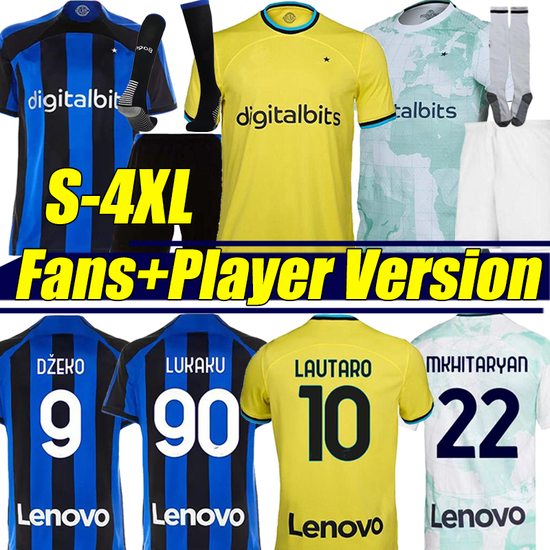 XXXL 4XL 22/23 LUKAKU soccer jersey BARELLA LAUTARO SKRINIAR INTERS DZEKO CORREA THIRD MILANS football shirt 2022 2023 BROZOVIC GOSENS Men Kids Kits sock Full set, C904# 2223polo 
XXXL 4XL 22/23 LUKAKU soccer jersey BARELLA LAUTARO SKRINIAR INTERS DZEKO CORREA THIRD MILANS football shirt 2022 2023 BROZOVIC GOSENS Men Kids Kits sock Full set, C904# 2223polo