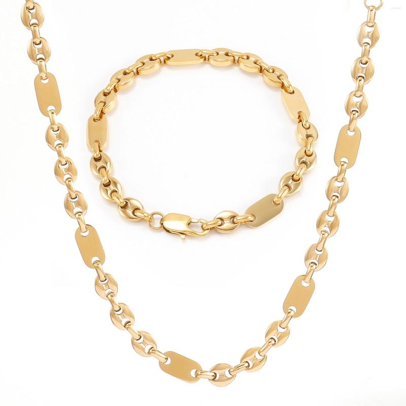 Pendant Necklaces 6mm Granny Chic Coffee Beans Chain Necklace For Women Men Stainless Steel Gold Curb Cuban Link Bracelet Fashion Jewelry
Pendant Necklaces 6mm Granny Chic Coffee Beans Chain Necklace For Women Men Stainless Steel Gold Curb Cuban Link Bracelet Fashion Jewelry