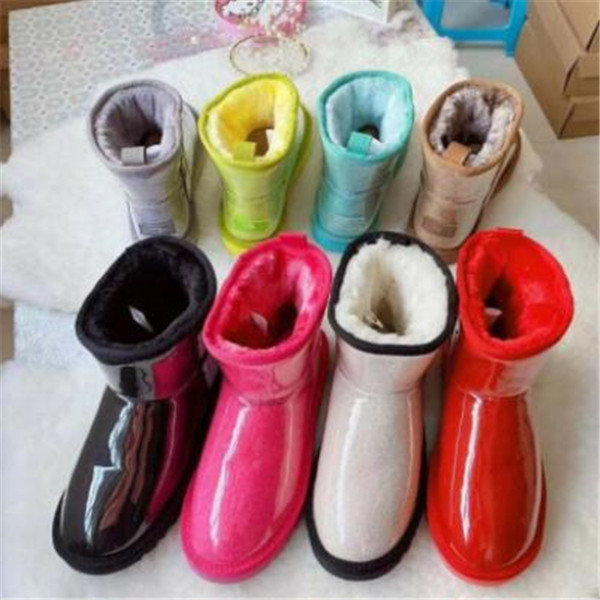 2022 Women Classic Winter Snow Boots Designer australia australian Clear shoes womens fur furry girls satin boot ankle booties Ankle Knee Short EU35-42
