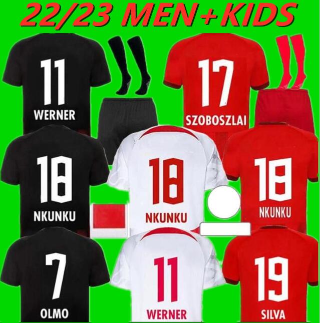 22/23 RBL Soccer Jerseys Leipziges SILVA NKUNKU SZOBOSZLAI POULSEN 2022 2023 ANGELINO ADAMS OLMO KLUIVERT NKUNKU LAIMER MORIBA Men Kids Kits sock Full sets, 22-23 away kit
22/23 RBL Soccer Jerseys Leipziges SILVA NKUNKU SZOBOSZLAI POULSEN 2022 2023 ANGELINO ADAMS OLMO KLUIVERT NKUNKU LAIMER MORIBA Men Kids Kits sock Full sets, 22-23 away kit