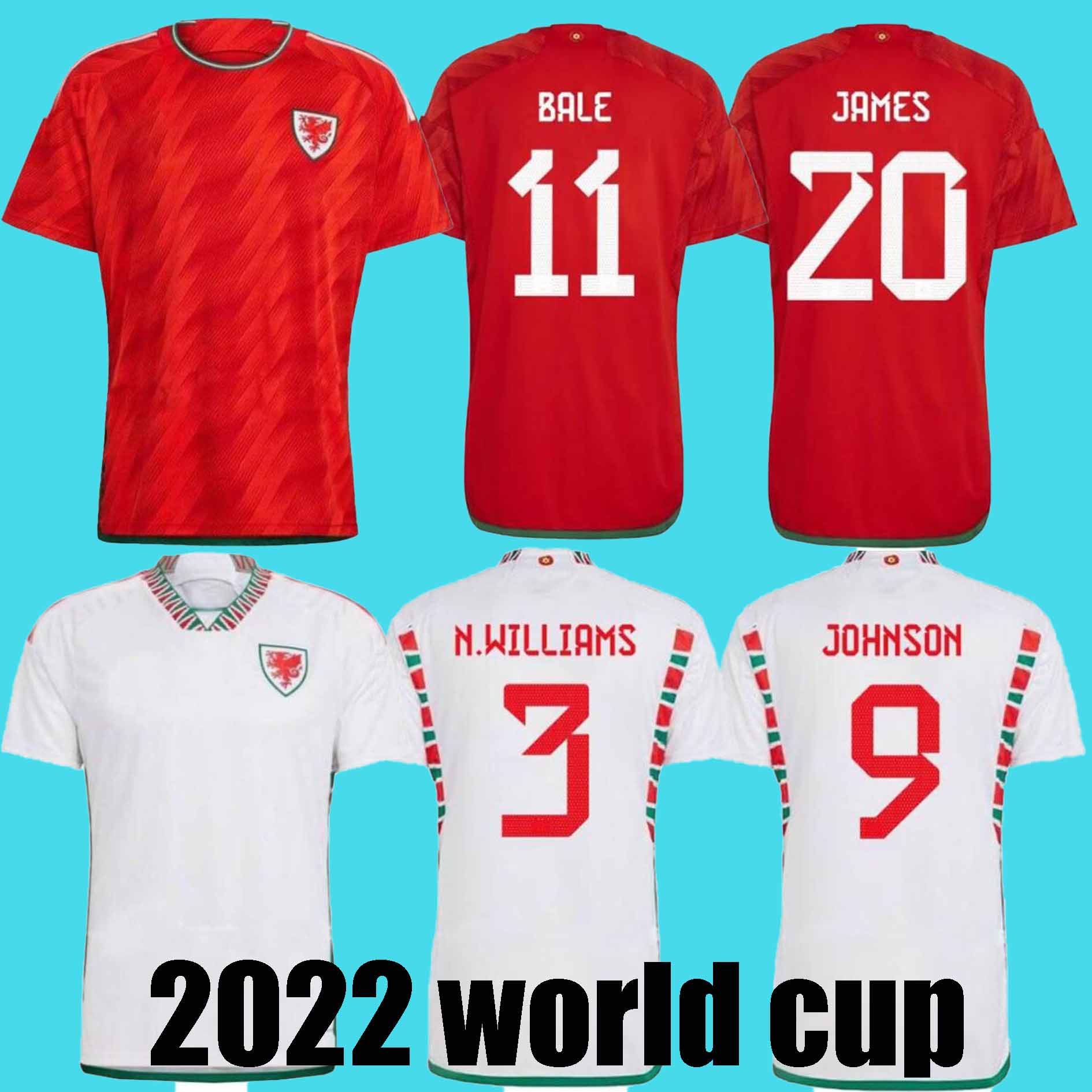 Wales soccer jerseys 2022 world cup BALE Welsh football shirts kids kit JOHNSON JAMES N.WILLIAMS RODON T.ROBERTS CABANGO LEVITT MOORE THOMAS jersey national team 22 23, Red
Wales soccer jerseys 2022 world cup BALE Welsh football shirts kids kit JOHNSON JAMES N.WILLIAMS RODON T.ROBERTS CABANGO LEVITT MOORE THOMAS jersey national team 22 23, Red