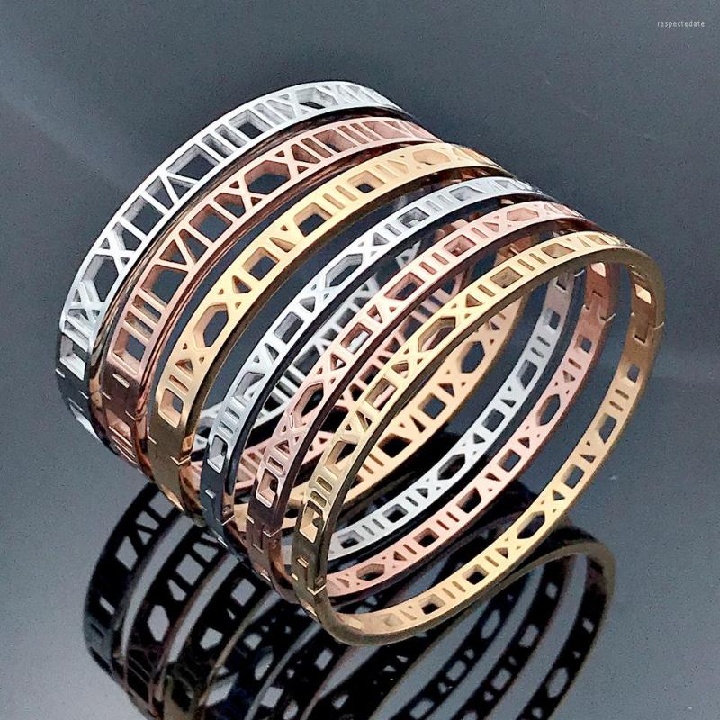 Bangle Fashion String Empty Roman Alphanumeric Bracelet 18K Gold Women Rose Buckle Stainless Steel Number Letter Jewelry
Bangle Fashion String Empty Roman Alphanumeric Bracelet 18K Gold Women Rose Buckle Stainless Steel Number Letter Jewelry