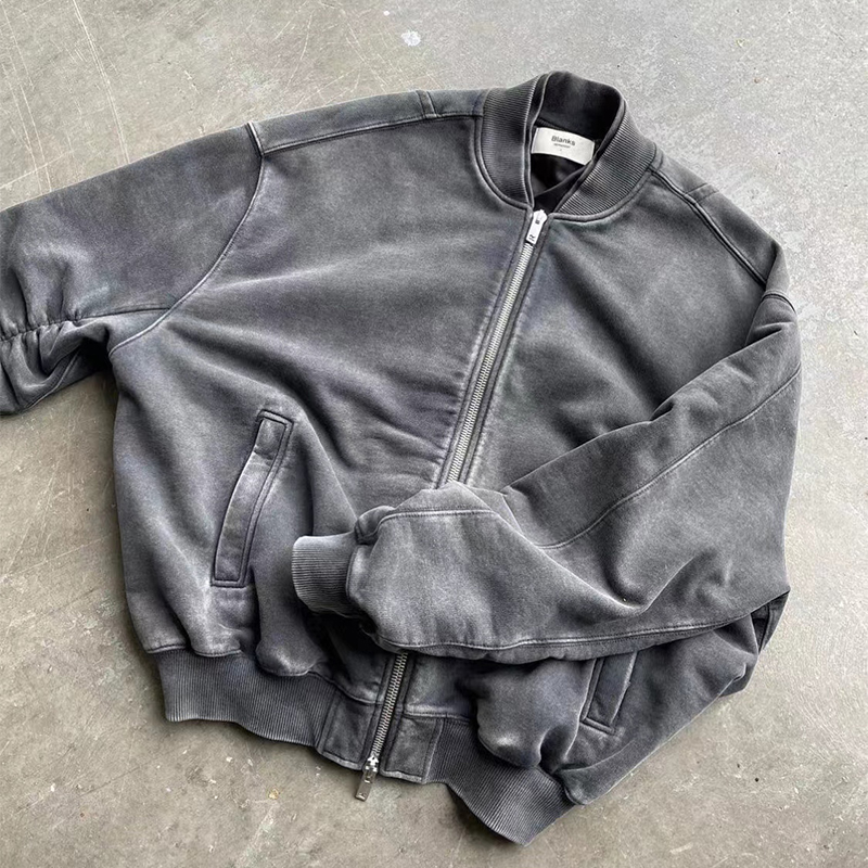 Blank Full Zip Jacket Grey Black Casual Oversized Jackets Outerwear Men Women Hip Hop Streetwear MG220406
Blank Full Zip Jacket Grey Black Casual Oversized Jackets Outerwear Men Women Hip Hop Streetwear MG220406