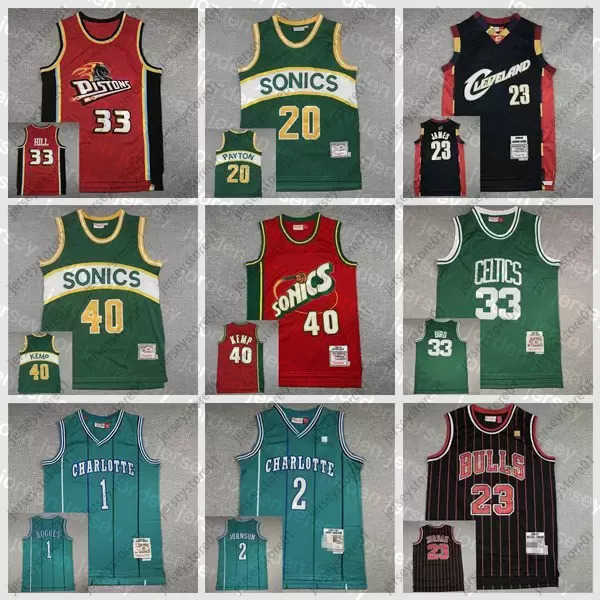 Basketball Jerseys NEW College Basketball Wears Men 33 Hill 23 Gary 20 Payton Shawn 40 Kemp Muggsy 1 Bogues 2 Mitchell & Ness Classics Player Throwback Jerseys, As photo
Basketball Jerseys NEW College Basketball Wears Men 33 Hill 23 Gary 20 Payton Shawn 40 Kemp Muggsy 1 Bogues 2 Mitchell & Ness Classics Player Throwback Jerseys, As photo
