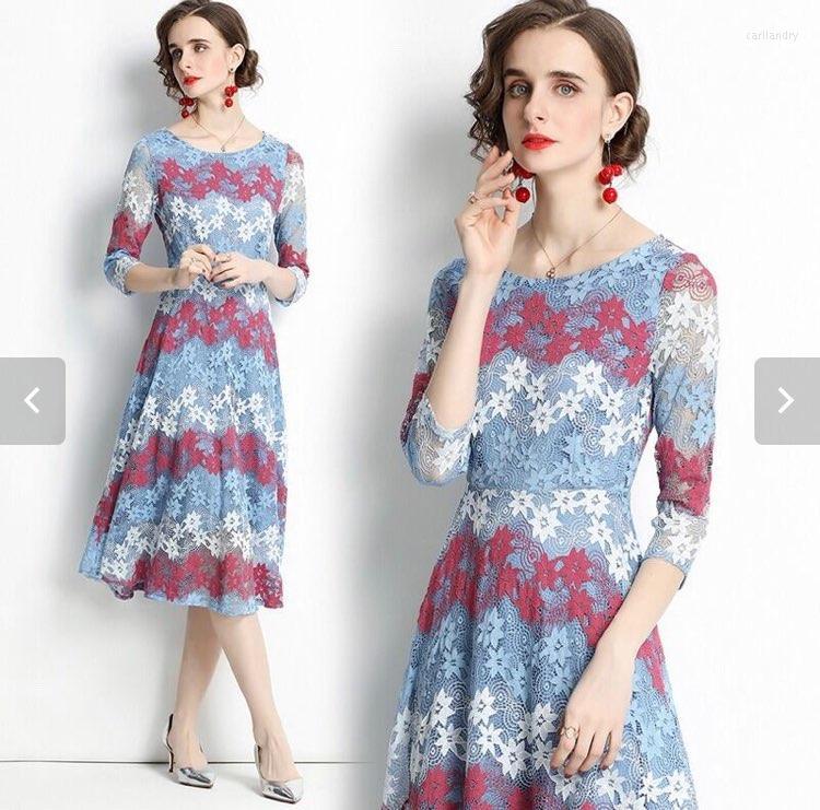 Casual Dresses Women Autumn Elegant Lace Dress Festa High Quality Wedding Cocktail Party Robe Femme Vintage Designer A Line VestidosCasual, Blue
Casual Dresses Women Autumn Elegant Lace Dress Festa High Quality Wedding Cocktail Party Robe Femme Vintage Designer A Line VestidosCasual, Blue