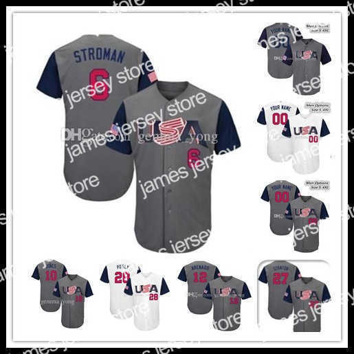 Baseball Jerseys Custom Vintage Team USA WBC 2017 World Baseball Marcus Stroman Nolan Arenado Giancarlo Stanton Eric Hosmer 7 Christian Yelich Cheap Jerseys, White
Baseball Jerseys Custom Vintage Team USA WBC 2017 World Baseball Marcus Stroman Nolan Arenado Giancarlo Stanton Eric Hosmer 7 Christian Yelich Cheap Jerseys, White