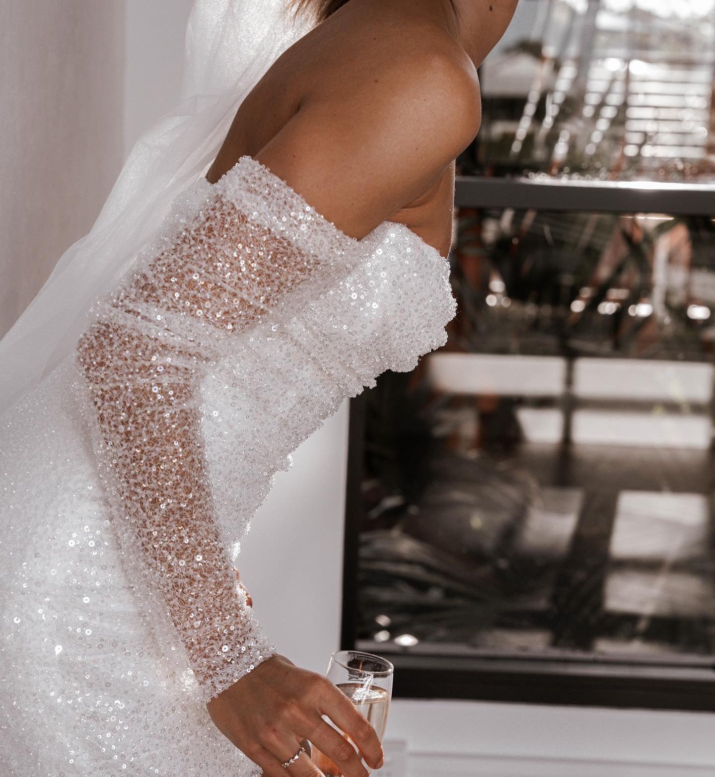 Short Wedding Dress Veil Rehearsal Reception Engagement Party Bachelorette Elopement Hens Night Dance Gowns for Brides Sheer