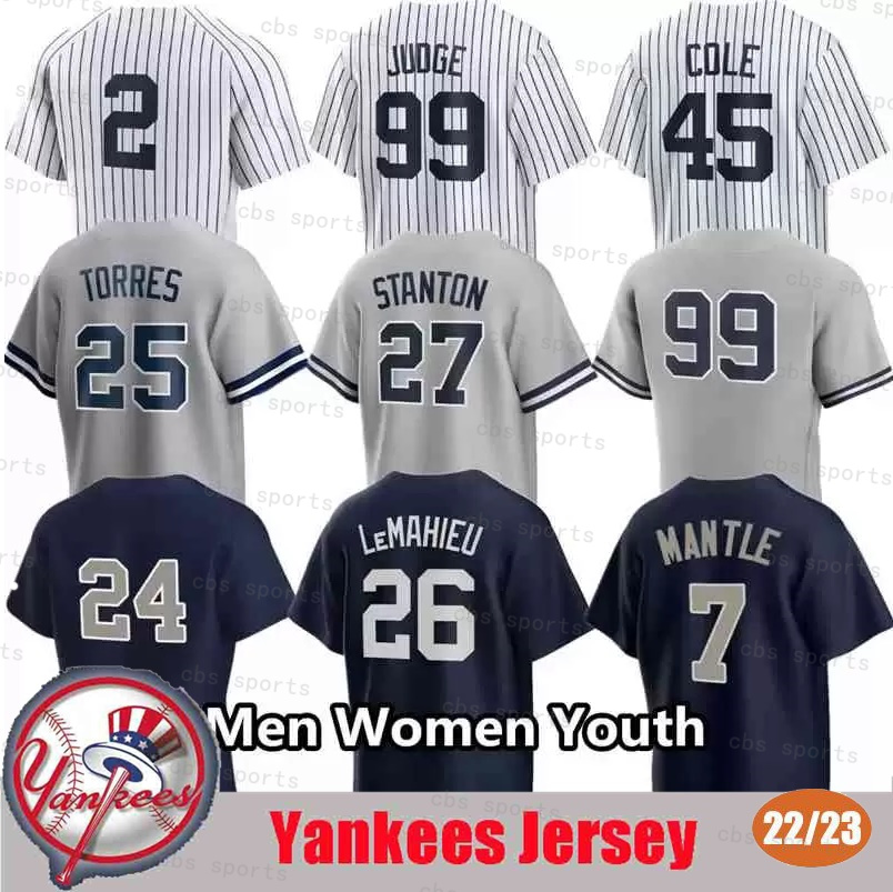 Yankee Aaron Judge 2022 Baseball Jersey Isiah Kiner-Falefa Gerrit Cole Giancarlo Stanton Wandy Peralta Harrison Bader Josh Donaldson Gleyber Torres Lou Trivino, As shown in illustration
Yankee Aaron Judge 2022 Baseball Jersey Isiah Kiner-Falefa Gerrit Cole Giancarlo Stanton Wandy Peralta Harrison Bader Josh Donaldson Gleyber Torres Lou Trivino, As shown in illustration