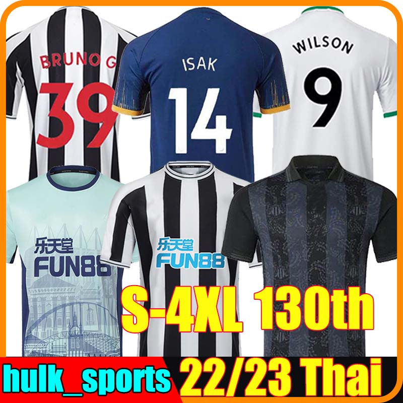 22/23 soccer jerseys Newcastle BOTMAN BRUNO G JOELINTON TRIPPIER 2022 2023 MAXIMIN WILSON SHELVEY ALMIRON TARGETT WOOD POPE football shirt men kids kits uniform, 22-23 home