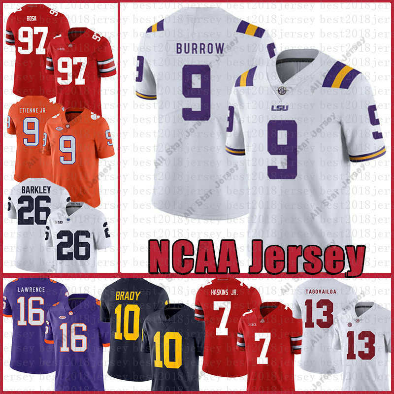 LSU Tigers Jersey Burrow Clemson Joe 16 Trevor Lawrence 9 Travis Etienne Jr. NCAA American football Jerseys tom Brady Men, Ncaa (luyisi)
LSU Tigers Jersey Burrow Clemson Joe 16 Trevor Lawrence 9 Travis Etienne Jr. NCAA American football Jerseys tom Brady Men, Ncaa (luyisi)
