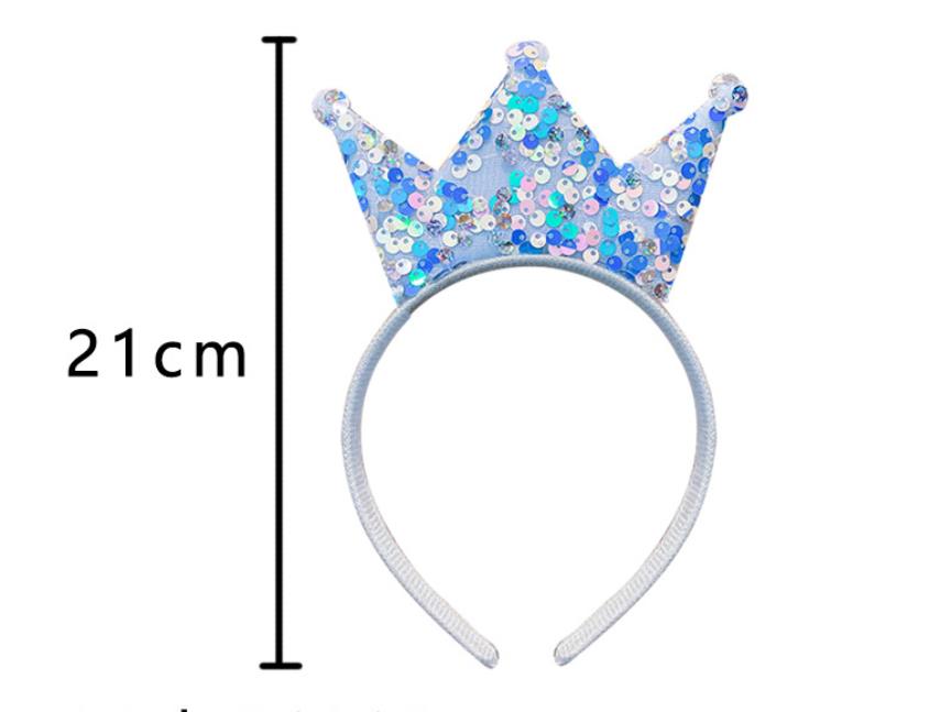 Crown Headbands Double Sides Sequins Tiaras Fashion Hair Accessories Hairband Princess Girls Birthday Party Headpiece