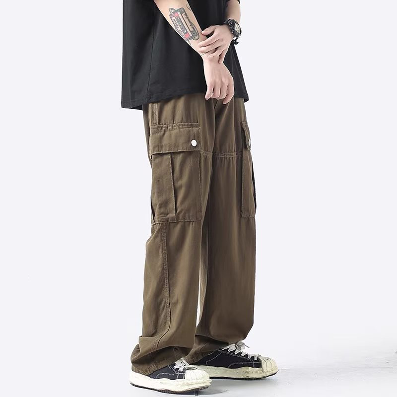 GODLIKEU Japanese Cargo Pants Men's Large Mulit Pocket Straight Fashion Fried Street Trousers, Gray
GODLIKEU Japanese Cargo Pants Men's Large Mulit Pocket Straight Fashion Fried Street Trousers, Gray