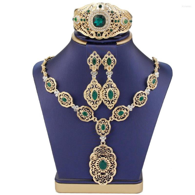 Necklace Earrings Set Sunspicems Arabic Bride Arabesque Earring Bracelet Gold Color Morocco Wedding Jewelry Caftan Accessories, Picture shown
Necklace Earrings Set Sunspicems Arabic Bride Arabesque Earring Bracelet Gold Color Morocco Wedding Jewelry Caftan Accessories, Picture shown